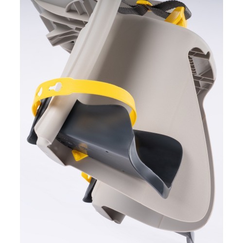 Bellelli Pepe rear rack-mounted child bike seat, silk grey