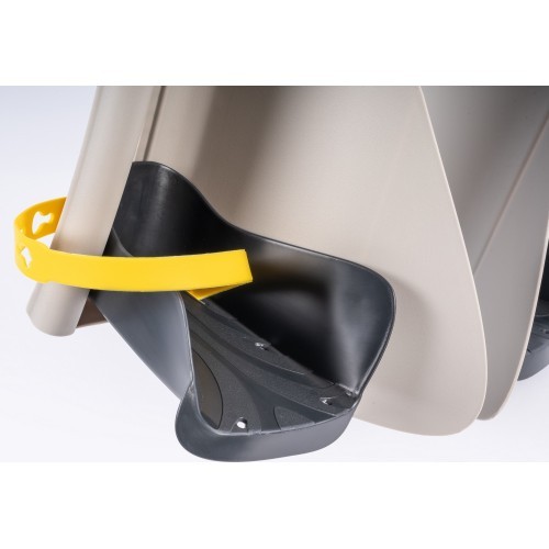 Bellelli Pepe rear rack-mounted child bike seat, silk grey