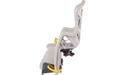 Bellelli Pepe rear rack-mounted child bike seat, silk grey