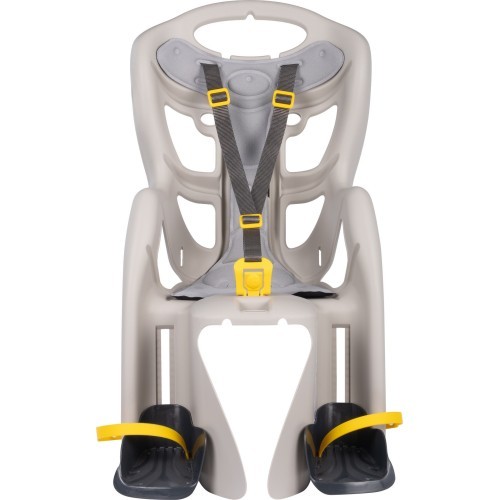Bellelli Pepe rear rack-mounted child bike seat, silk grey