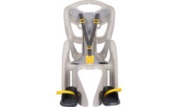 Bellelli Pepe rear rack-mounted child bike seat, silk grey