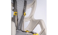 Bellelli Pepe rear rack-mounted child bike seat, silk grey