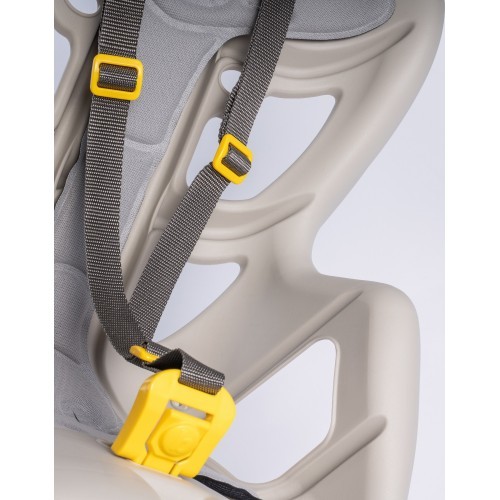 Bellelli Pepe rear rack-mounted child bike seat, silk grey
