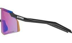 Uvex pace stage CV black matt / mirror blue glasses