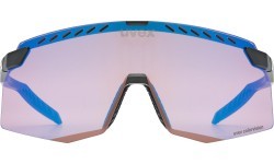 Uvex pace stage CV black matt / mirror blue glasses