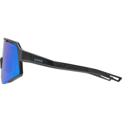 Uvex Sequenze glasses, black matt / mirror blue