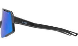 Uvex Sequenze glasses, black matt / mirror blue