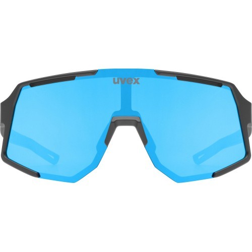 Uvex Sequenze glasses, black matt / mirror blue