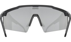 Uvex Flowline sunglasses, black matt / mirror silver