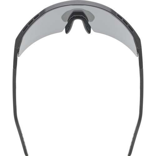 Uvex Flowline brilles, black matt / mirror silver