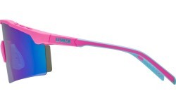 Brilles Uvex Flowline pink matt / mirror blue