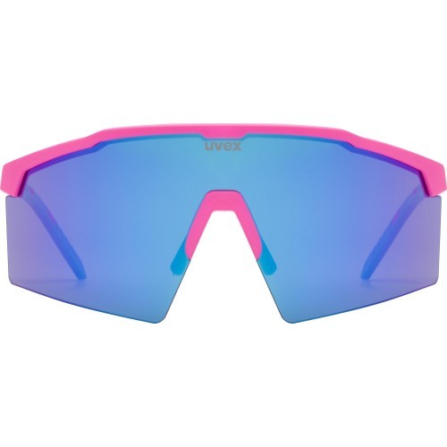 Uvex Flowline sunglasses, pink matt / mirror blue