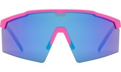 Brilles Uvex Flowline pink matt / mirror blue