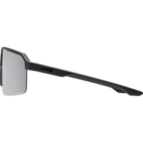 Uvex Ramp Glasses, Black Matt / Mirror Silver
