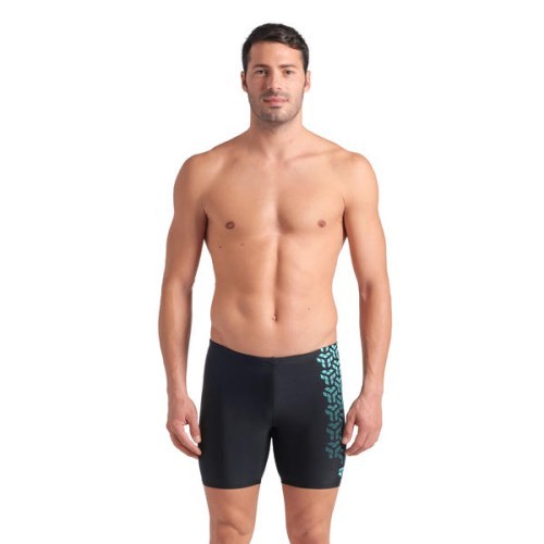 M Kikko V Swim Mid Jammer Graphic Black-Water 100 - 508