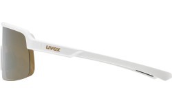 Uvex Sportstyle Dirt glasses white matt / mirror gold