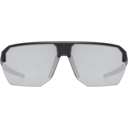 Uvex Vectiv Sunglasses, Black Matt / Mirror Silver