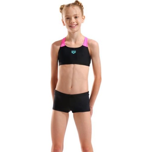 Bikini Arena G Solid, melns-spilgti rozā, L - 590
