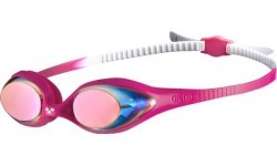 Peldbrilles Arena Spider Mirror Jr, rozā