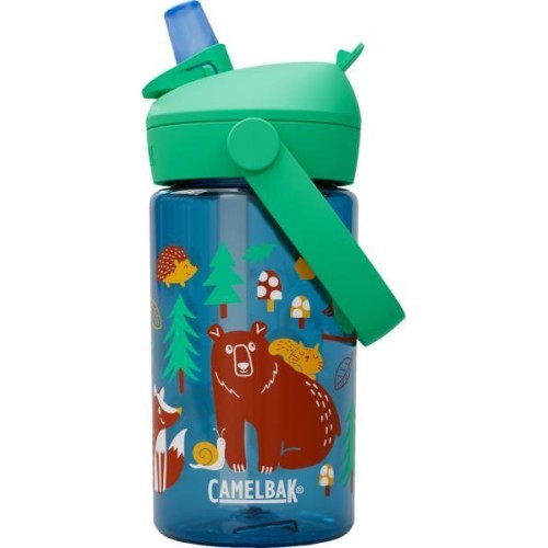 Bērnu pudele Thrive Flip Straw 0,4 l, Friendly Forest