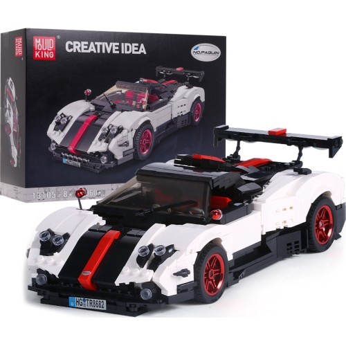 Конструктор спортивный автомобиль 960 деталей, белый