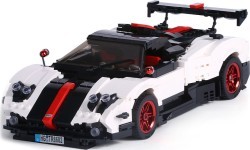 Конструктор спортивный автомобиль 960 деталей, белый