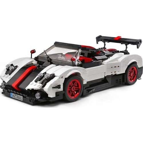 Sporta automašīnas konstruktors, 960 detaļas, balts