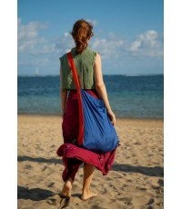 Eco Bag Large Royal Blue / Orange (30L)
