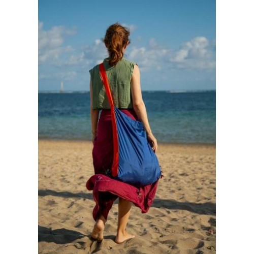 Eco Bag Large Royal Blue / Orange (30L)
