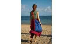 Ekoloģiska mugursoma Large, karaliski zila / oranža (30 l)