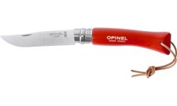 Складной нож с ремешком Opinel Colorama 07 Inox, граб