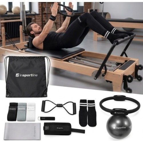 Pilates komplekts inSPORTline Sinuata - Melna