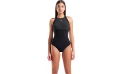 Sieviešu peldkostīms Linda Cross Back, melns-pelēks, 40 - 550