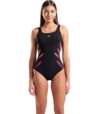 Milena Wing Back C Cup peldkostīms, Black-Fairy Rose, 38 - 509