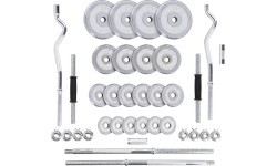 Chrome Dumbbell - Barbell Set In Suitcase HMS STC55, 55kg
