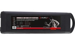 Chrome Dumbbell - Barbell Set In Suitcase HMS STC55, 55kg