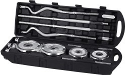 Chrome Dumbbell - Barbell Set In Suitcase HMS STC55, 55kg