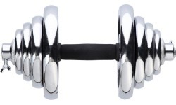 Chrome Dumbbell - Barbell Set In Suitcase HMS STC55, 55kg