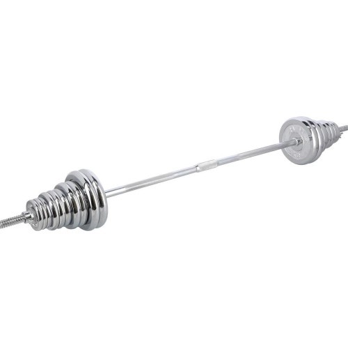 Chrome Dumbbell - Barbell Set In Suitcase HMS STC55, 55kg