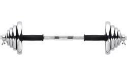 Chrome Dumbbell - Barbell Set In Suitcase HMS STC55, 55kg