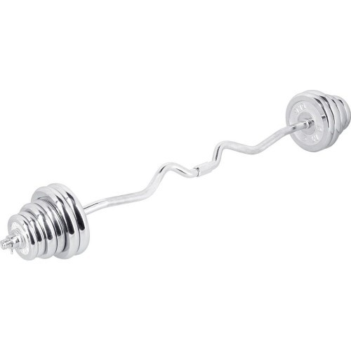 Chrome Dumbbell - Barbell Set In Suitcase HMS STC55, 55kg