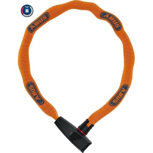 Slēdzene Abus 6806K/85 NEON orange (square chain)