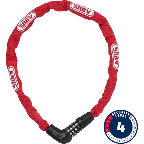 Abus Steel-O-Chain 5805C/75 red lock