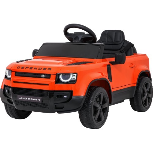 Электромобиль Land Rover Defender, оранжевый