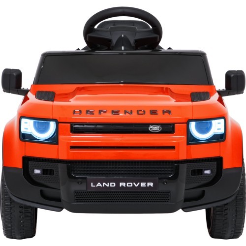 Электромобиль Land Rover Defender, оранжевый