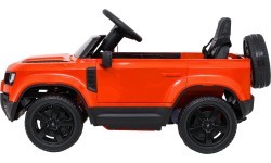 Электромобиль Land Rover Defender, оранжевый