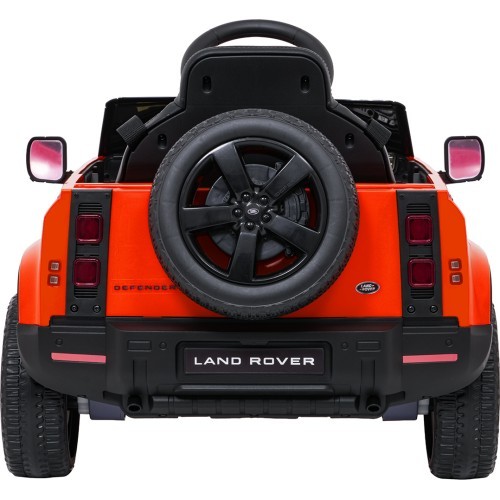 Электромобиль Land Rover Defender, оранжевый