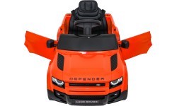 Электромобиль Land Rover Defender, оранжевый