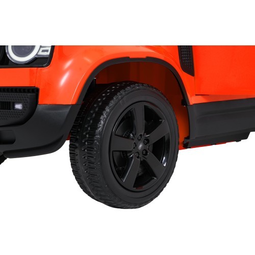 Электромобиль Land Rover Defender, оранжевый