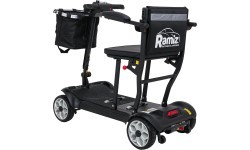 EasyGo Black Four-Wheel Electric Scooter for Seniors